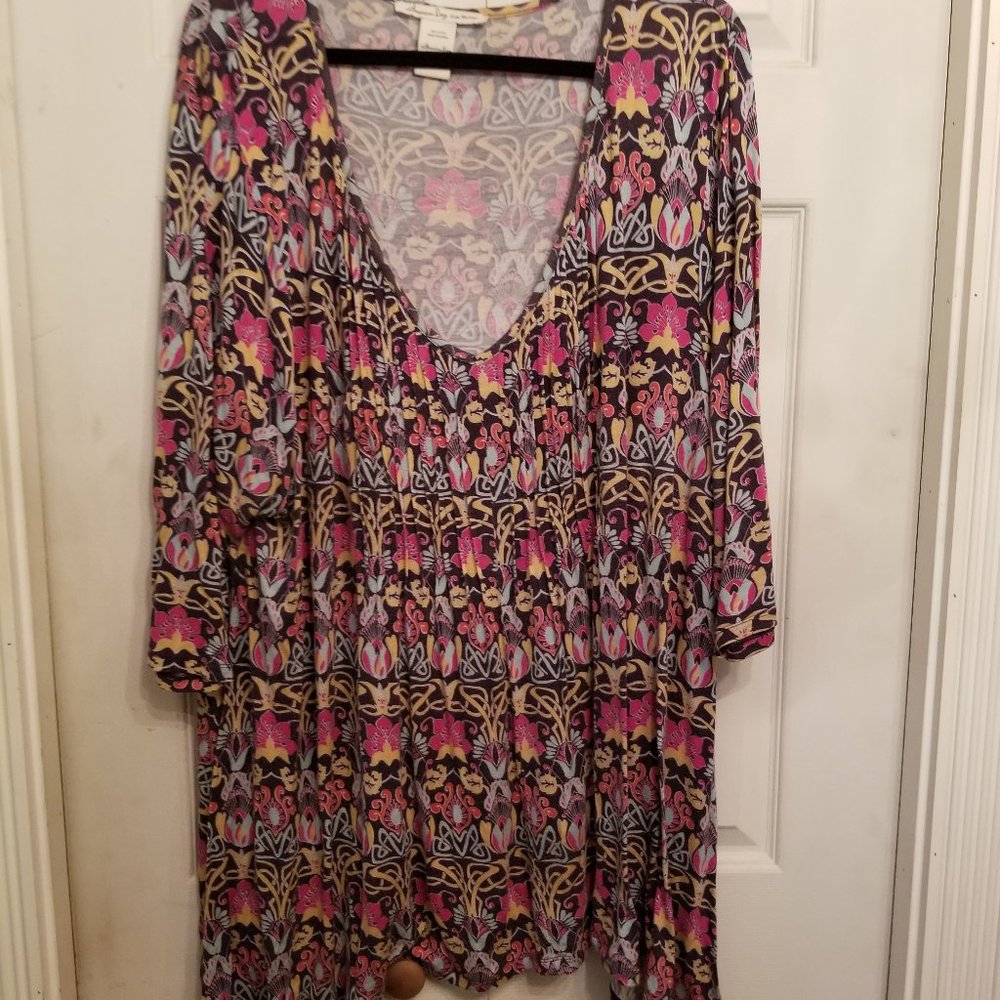 V-neck Cotton knit top
